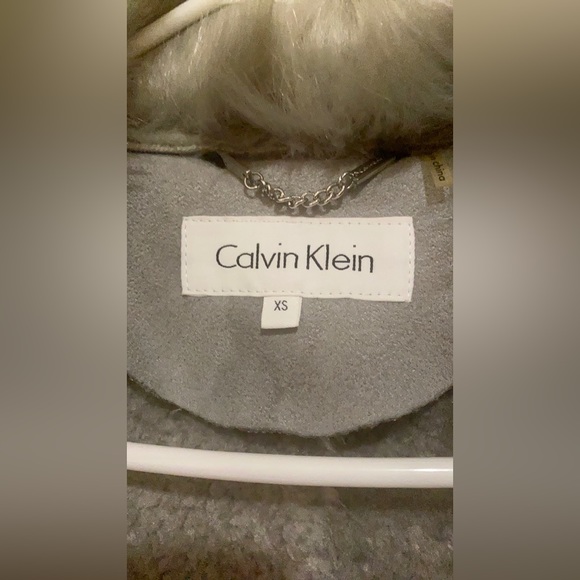 Calvin Klein suede coat size XS - Picture 6 of 8